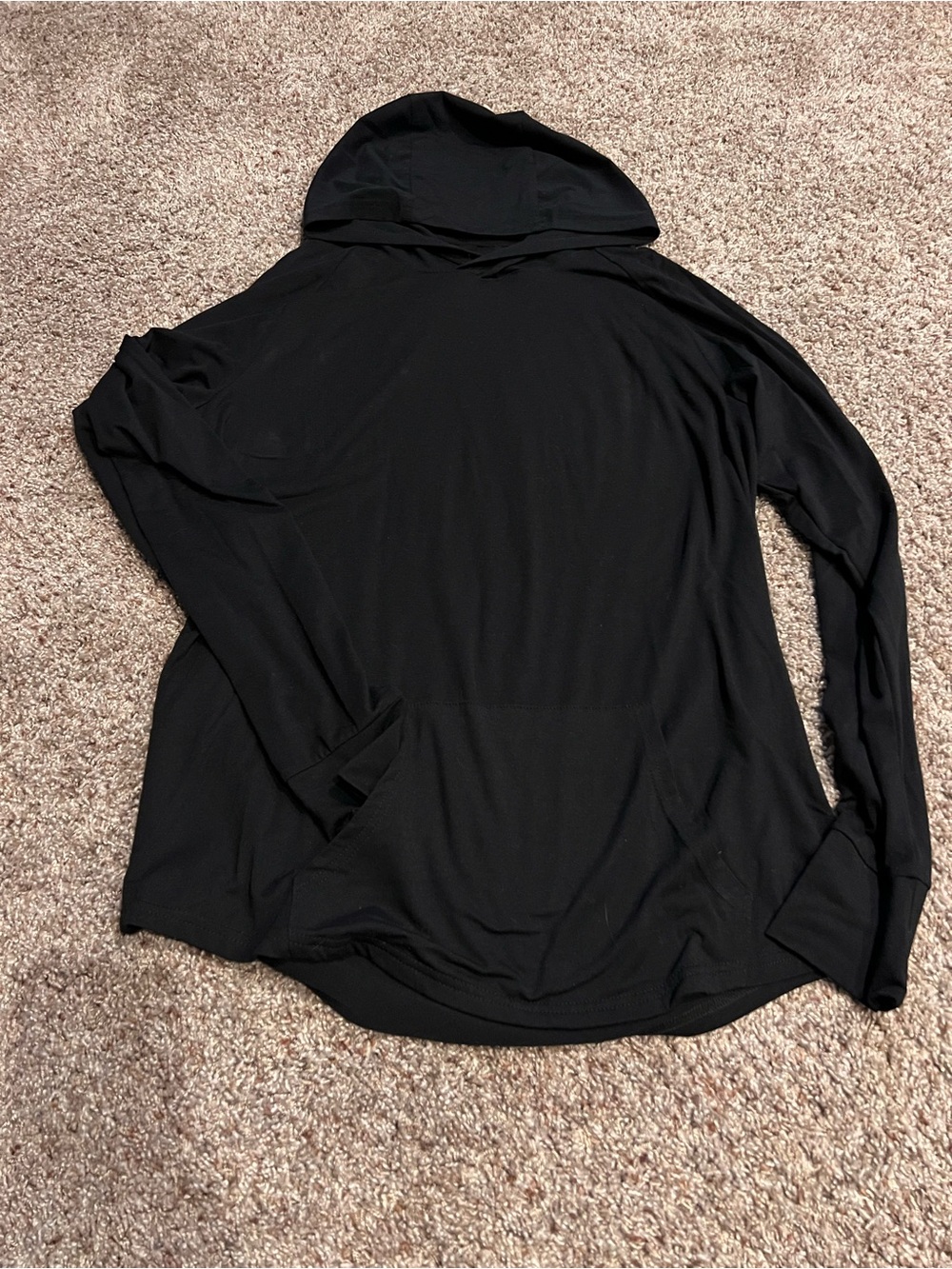 Zyia Men’s Black Lightweight Hooded Pullover